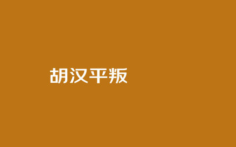 胡汉平叛📜