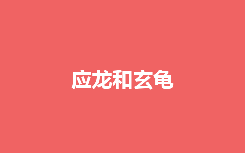 应龙和玄龟