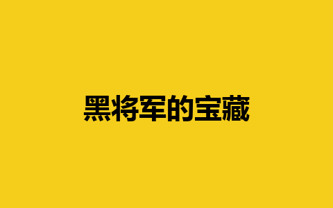 黑将军的宝藏